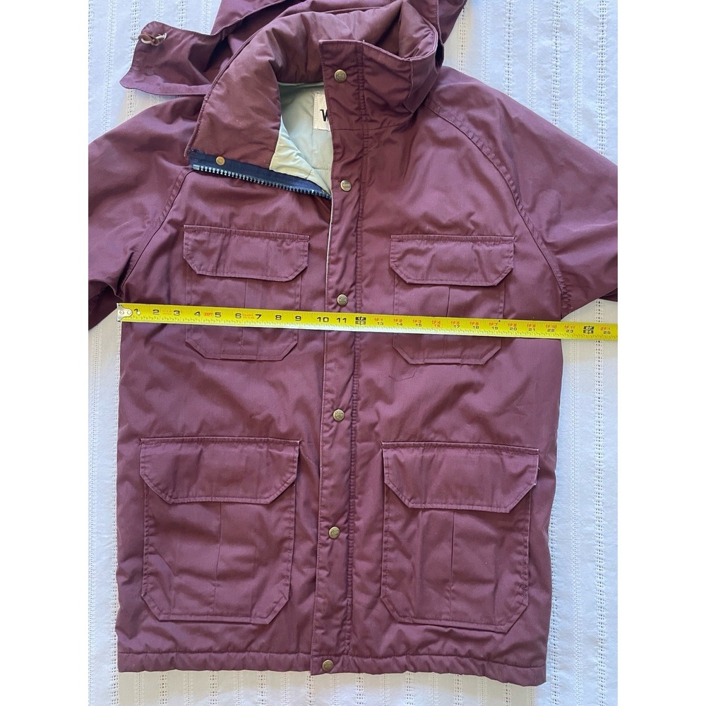 Vintage Woolrich Canvas Mountain‎ Parka/Canvas Coat. Wine Color. Size Medium. - Picture 13 of 16